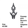 Пика литая из металла