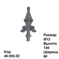 Пика литая из металла