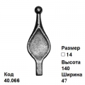 Пика литая из металла